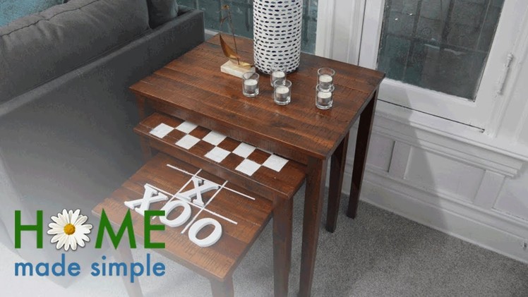 Transform Old Nesting Tables Into Fun Family Game Boards | Home Made Simple | Oprah Winfrey Network