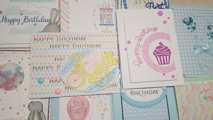 Unboxing | 10 cards 1 kit | Crafty Ola's Card Kit of the Month ''Party Time''