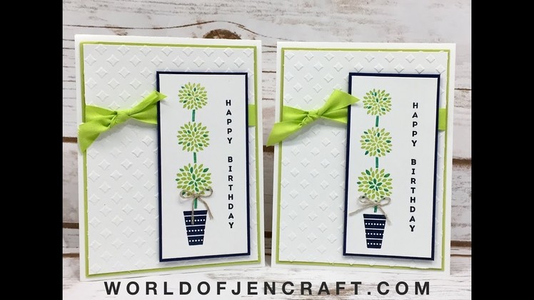 Vertical Greetings   Embossing Paste Background   Stampin' Up!