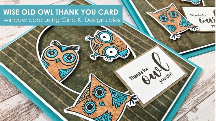 Wise Old Owl Thank You Card