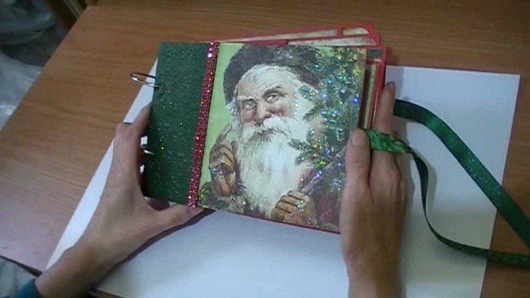 Bo Bunny Father Christmas mini album one on one swap with Sue (Create1602)