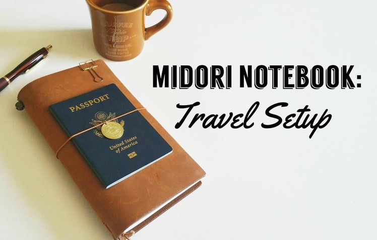 Camel Midori Notebook: Travel Journal Setup
