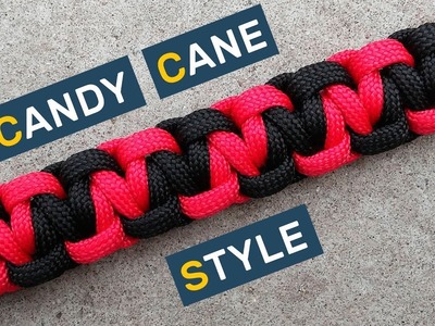 Candy Cane style Paracord Bracelet
