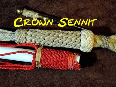 Continuous Crowning Using the Crown Sennit as a Covering Knot - How to Tie a Continuous Crown Knot