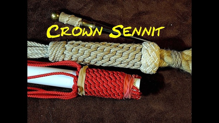 Continuous Crowning Using the Crown Sennit as a Covering Knot - How to Tie a Continuous Crown Knot