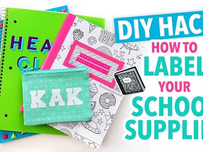 Creative Hacks to Label Your School Supplies  ~ Back to School - HGTV Handmade