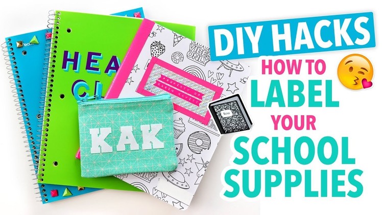 Creative Hacks to Label Your School Supplies  ~ Back to School - HGTV Handmade