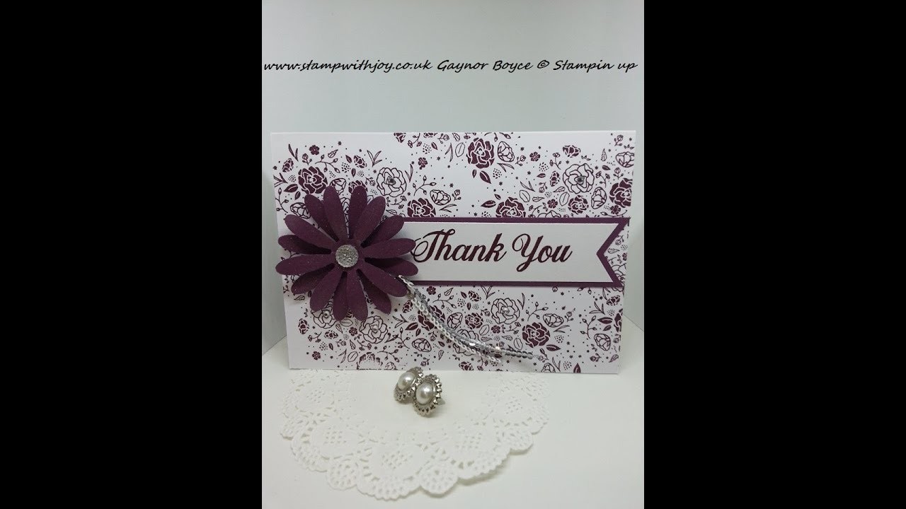 Daisy delight thank you card Stampin up
