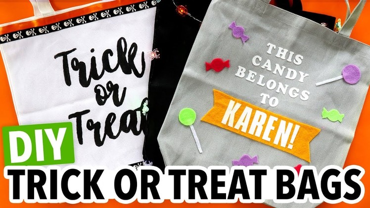 DIY Halloween Trick or Treat Tote Bags! - HGTV Handmade