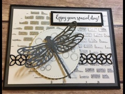 Dragonfly Dreams Embossing Paste & Powder Technique