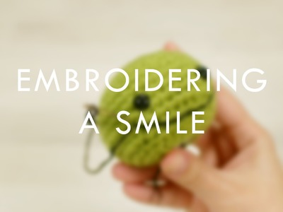 Embroidering a smile (left-handed) | Kristi Tullus