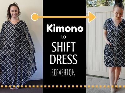 Episode 1: Blue Kimono to Shift Dress Refashion!