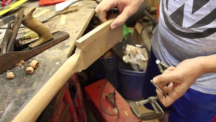 Guitar Build - Part 13 - Neck Shaping & Headstock Ears