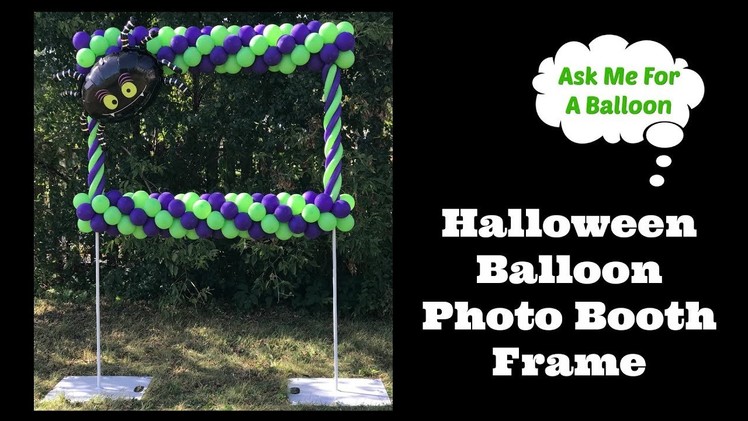 Halloween Balloon Photo Booth Frame