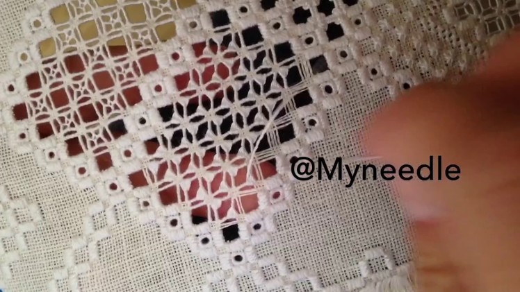 Hardanger embroidery.