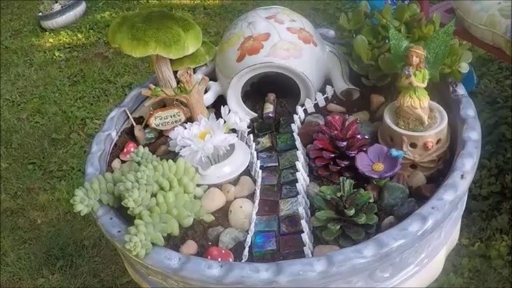 Hawaiian and Woodland Fairy Gardens - How to make them using live plants!