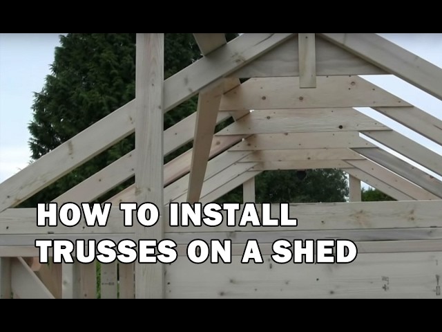 How to Build a Shed - How To Install Trusses - Video 6 of 15