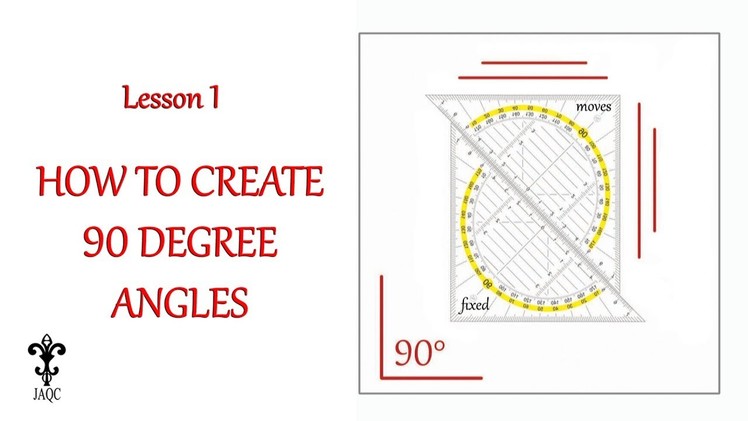 How to create 90 degree angles - Lesson 1