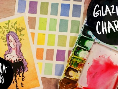 How to Create a Watercolor Glazing Chart + Tiny Painting