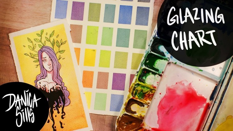 How to Create a Watercolor Glazing Chart + Tiny Painting