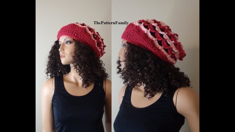 How to Crochet a Slouchy Hat Pattern #64│by ThePatternfamily