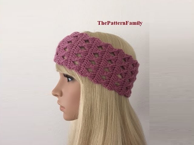 How to Crochet Earwarmers.Headband Pattern #67│by ThePatternfamily