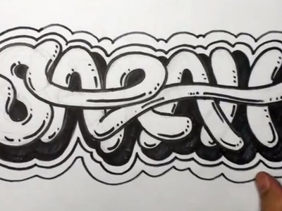 How to Draw Graffiti Letters - Write Sarah in Cool letters | MAT