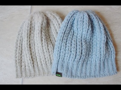 How to knit the fake cable or Wheat Stitch Hat