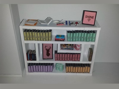 How to make a Doll Book Shelf and Books