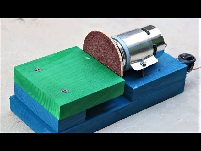 How to Make a mini DISK SANDER at Home - Very Easy