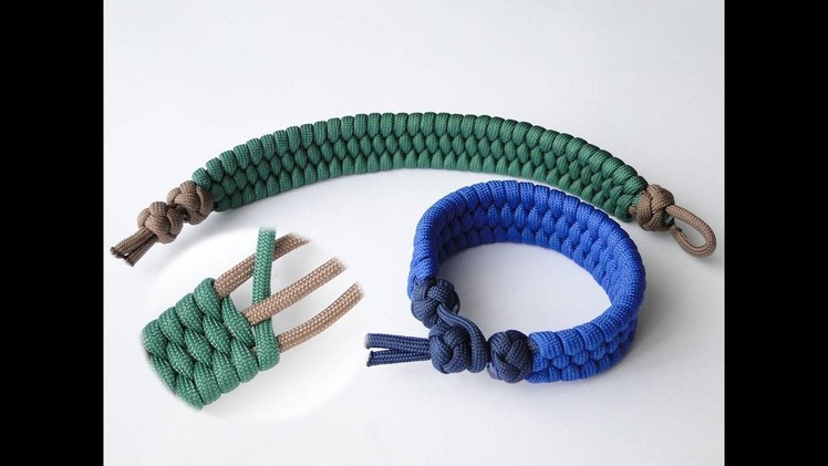 How to Make a Trilobite Paracord Survival Bracelet.Diamond Knot and Loop - Single Strand Trilobite