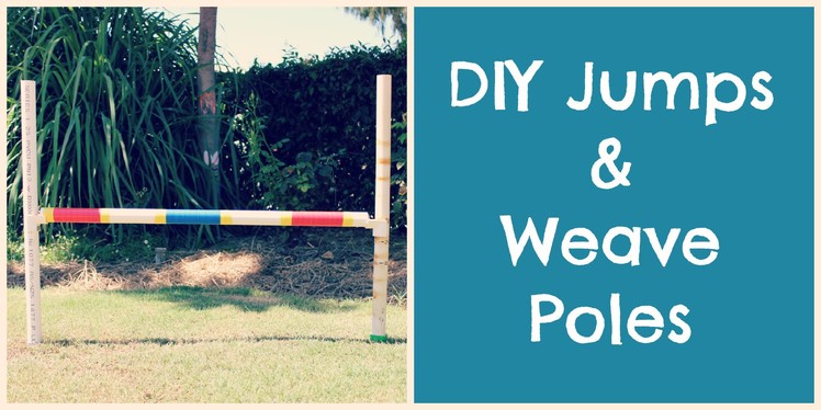 How to Make Dog Agility Jumps. Weavers | TheDogBlog