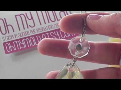 How to make Resin Earrings with Silver effect