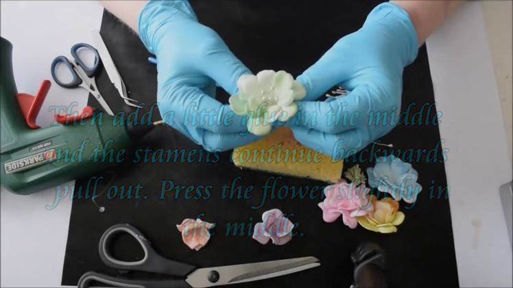How to make your own stamens and flowers with Foamiran - Part two