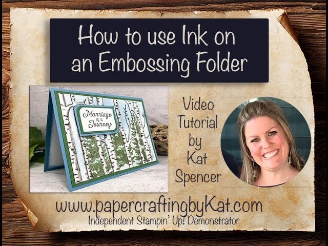 How to use Ink on an Embossing Folder