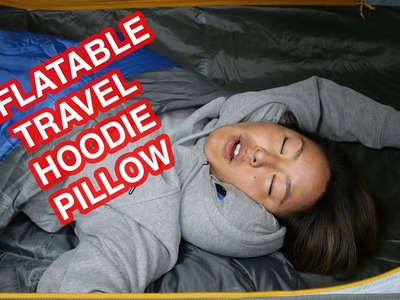 Inflatable Travel Hoodie Pillow