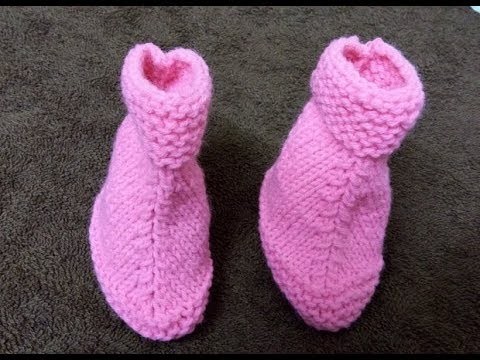 Knit Easy Baby Boot Booties (Also for beginner's)