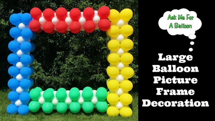 Large Balloon Picture Frame Decoration