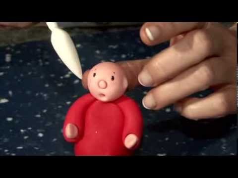 Make a Father Christmas sugarcraft model - quick and easy