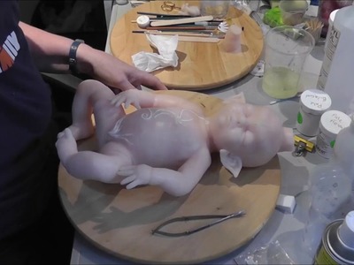 Making a Silicone Baby Doll - Part 4: pulling from mould and prepping