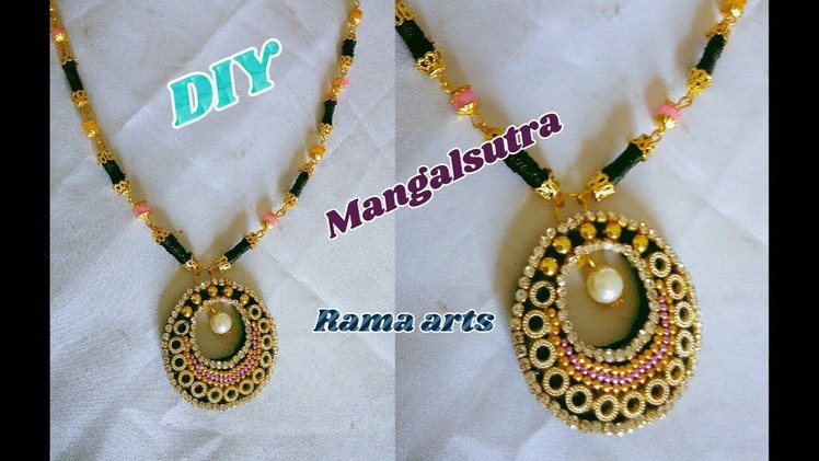 Mangalsutra - Making with pen refill and silk thread | jewellery tutorials