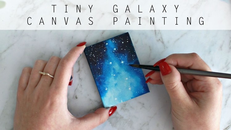 Mini Galaxy on Canvas | Watercolor and Gouache | Speed Painting | artbybee7 |
