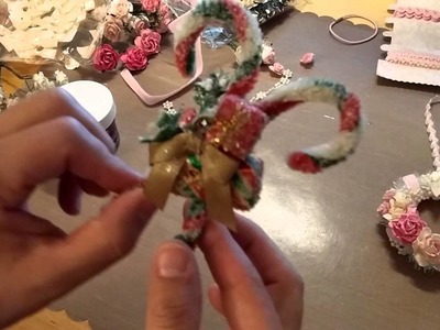 Mini Wreath and Sugared Candy Canes