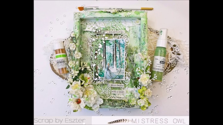 Mixed Media Art - #5 Tutorial video - Picture frame