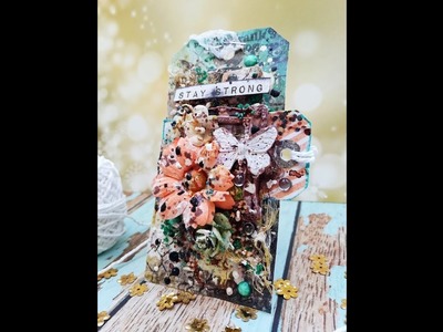 Mixed Media tag - #2 - Step by step tutorial video