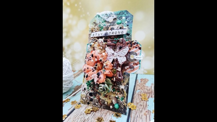 Mixed Media tag - #2 - Step by step tutorial video