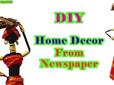 Newspaper crafts | Best out of waste