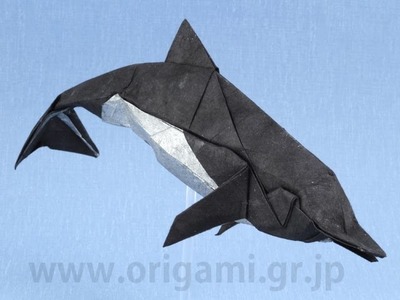 Origami dolphin by Fumiaki Kawahata - Part 1