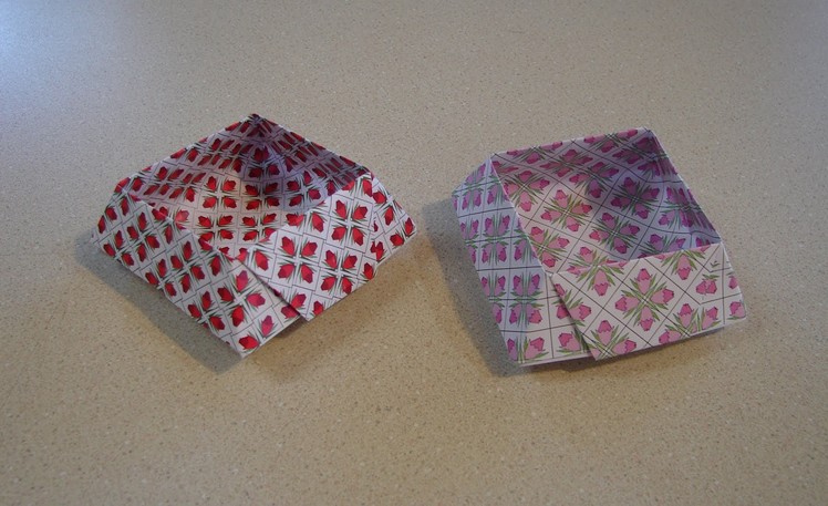 Origami- Truncated Pyramid Box or Cake Box