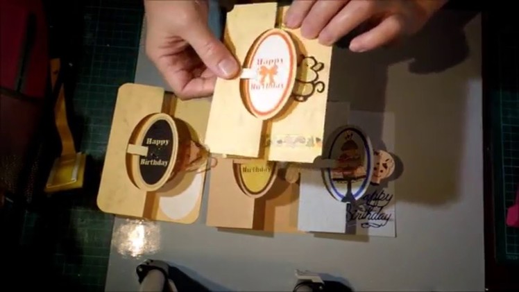 Oval flip card with pull for ScanNCut